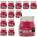 SET 12 CANDELE PROFUMEATE in VASETTO VETRO LOLLIPOP AMBIENTE 7X5,5 CM