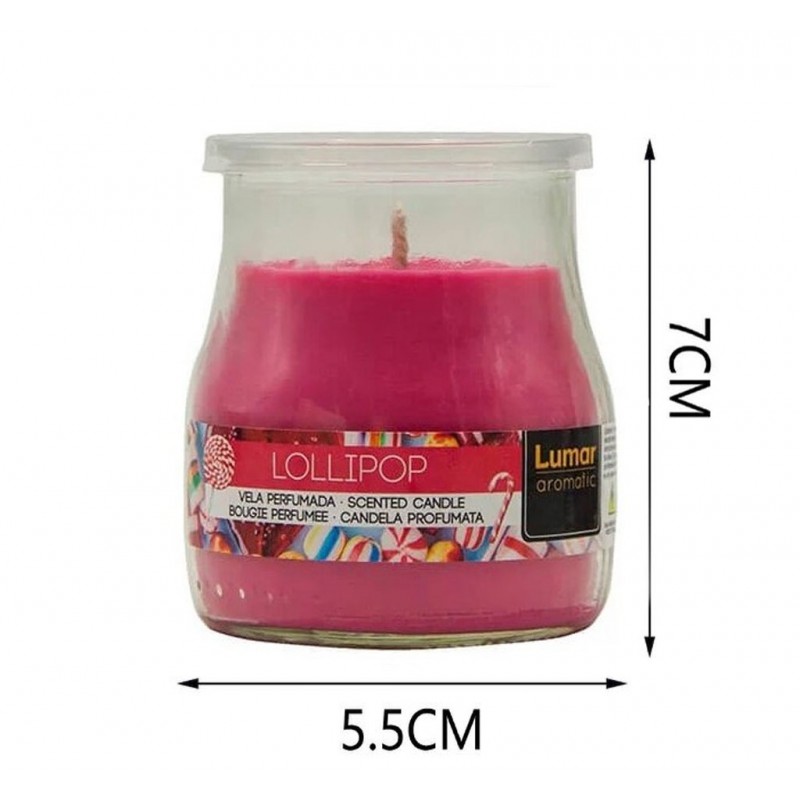 Generico SET 12 CANDELE PROFUMEATE in VASETTO VETRO LOLLIPOP AMBIEN...