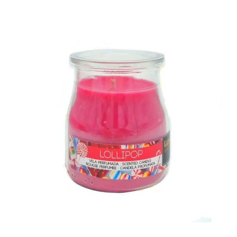 Generico SET 12 CANDELE PROFUMEATE in VASETTO VETRO LOLLIPOP AMBIEN...