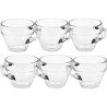 Hongu SET 6 Tazze tazzine espresso caffè cappuccino tè latte vetro ...