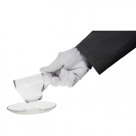 SET 6 Tazze tazzine espresso caffè cappuccino tè latte vetro trasparente 200ml