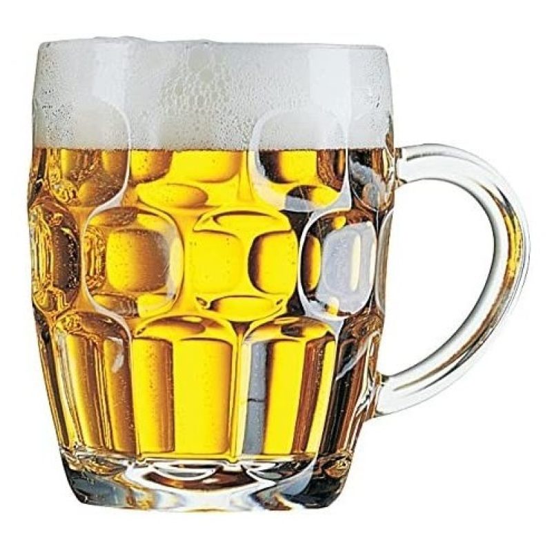 Confezione 3 Calici birra con manico 30 cl tazze colazione MUG in v...