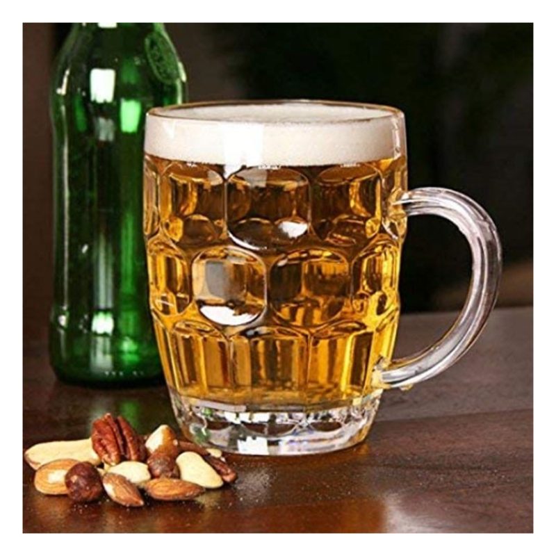 Confezione 3 Calici birra con manico 30 cl tazze colazione MUG in v...
