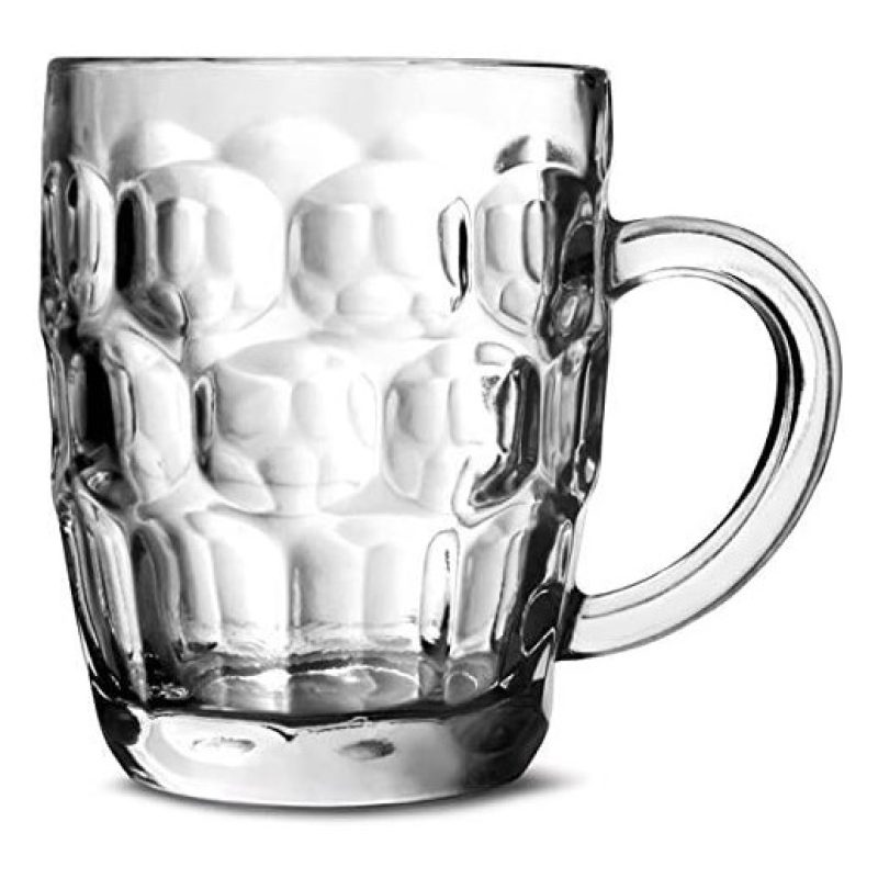 Confezione 6 Calici birra con manico 30 cl tazze colazione MUG in v...