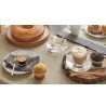 SET 6 Tazze tazzine espresso caffè cappuccino tè latte vetro traspa...
