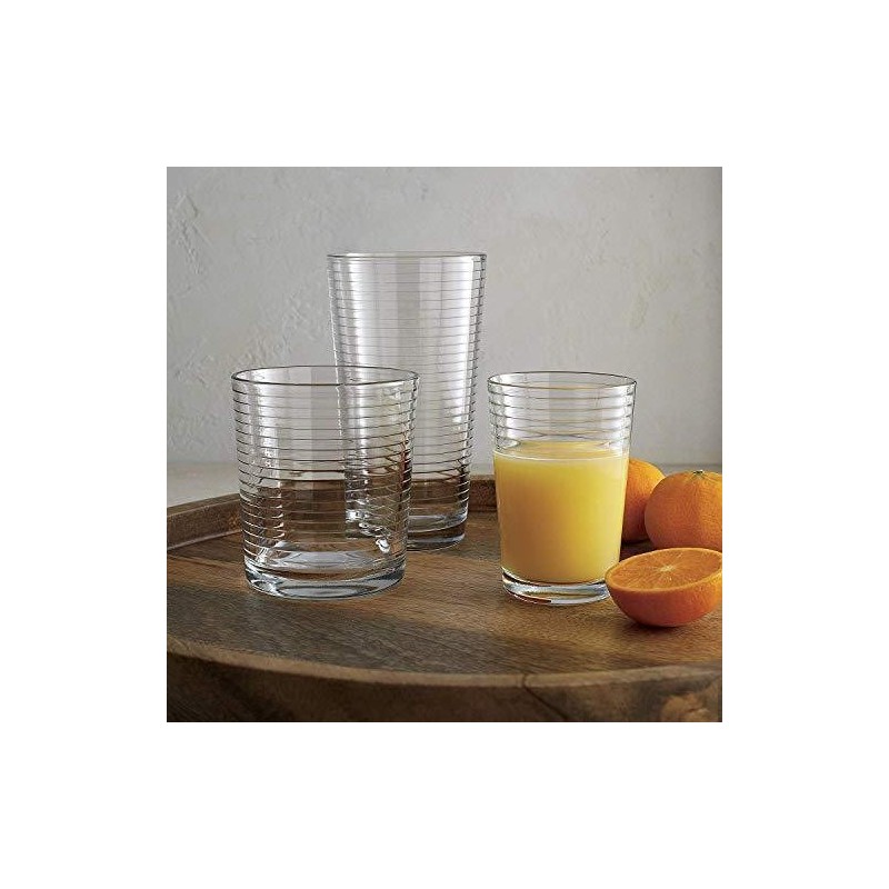 Hongu SET 3 BICCHIERI IN VETRO DA ACQUA VINO COCKTAIL 23 CL Bar Cas...