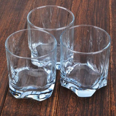 SET 3 BICCHIERI IN VETRO PER ACQUA VINO COCKTAI 26 CL CASA RISTORANTE BAR PUB