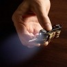 Portachiavi multifunzione organizzatore Luce LED apribottiglie con batteria nero