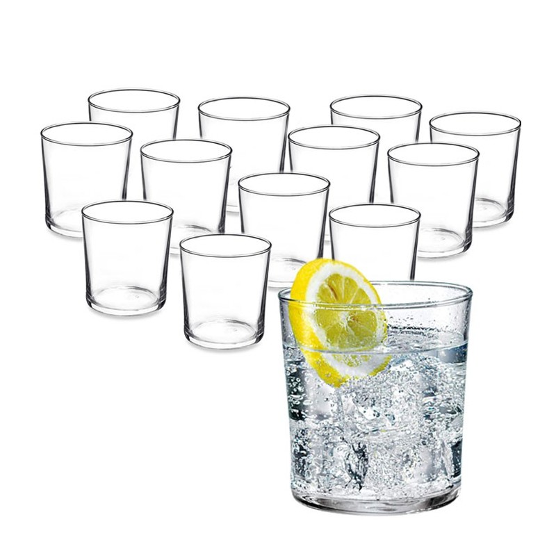 SET 12 BICCHIERI IN VETRO DA ACQUA VINO COCKTAIL 28 CL CASA RISTORANTE BAR PUB