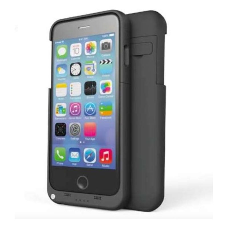 Cover Batteria 4800mAh per Apple iPhone 6 (4.7”) Batteria supplementare Power Bank con piedino estraibile - Nero o Bianca