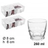 SET 12 BICCHIERI IN VETRO PER ACQUA VINO COCKTAI 26 CL CASA RISTORA...