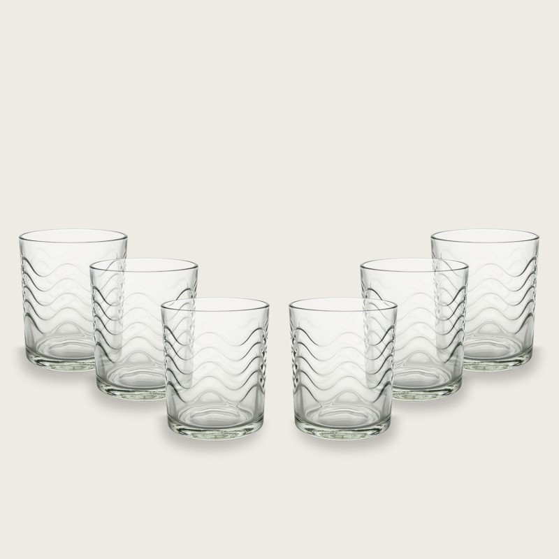 Hongu SET 6 BICCHIERI IN VETRO DA ACQUA VINO BIBITA 26 CL CASA RIST...
