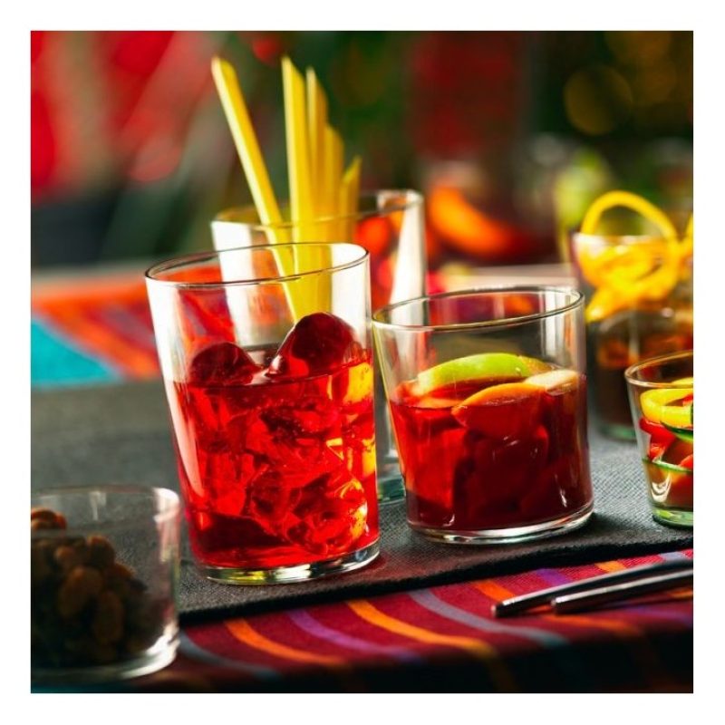 Hongu SET 6 BICCHIERI IN VETRO DA ACQUA VINO BIBITA 26 CL CASA RIST...