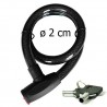 Catena 1200mm sicurezza antifurto scooter moto bici doppia chiave 22mm diametro