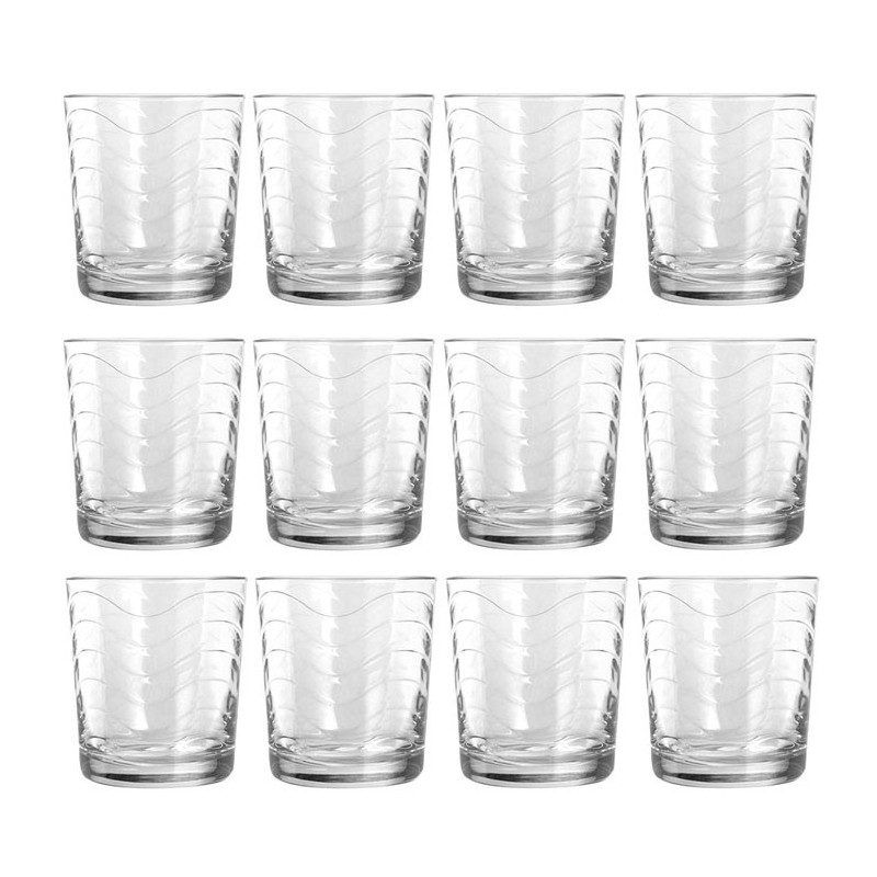 SET 12 BICCHIERI IN VETRO DA ACQUA VINO BIBITA 26 CL CASA RISTORANTE BAR PUB