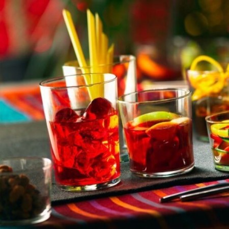 SET 12 BICCHIERI IN VETRO ACQUA VINO 26 CL CASA RISTORANTE Decorazione Diamante