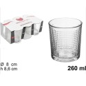 SET 12 BICCHIERI IN VETRO ACQUA VINO 26 CL CASA RISTORANTE Decorazione Diamante