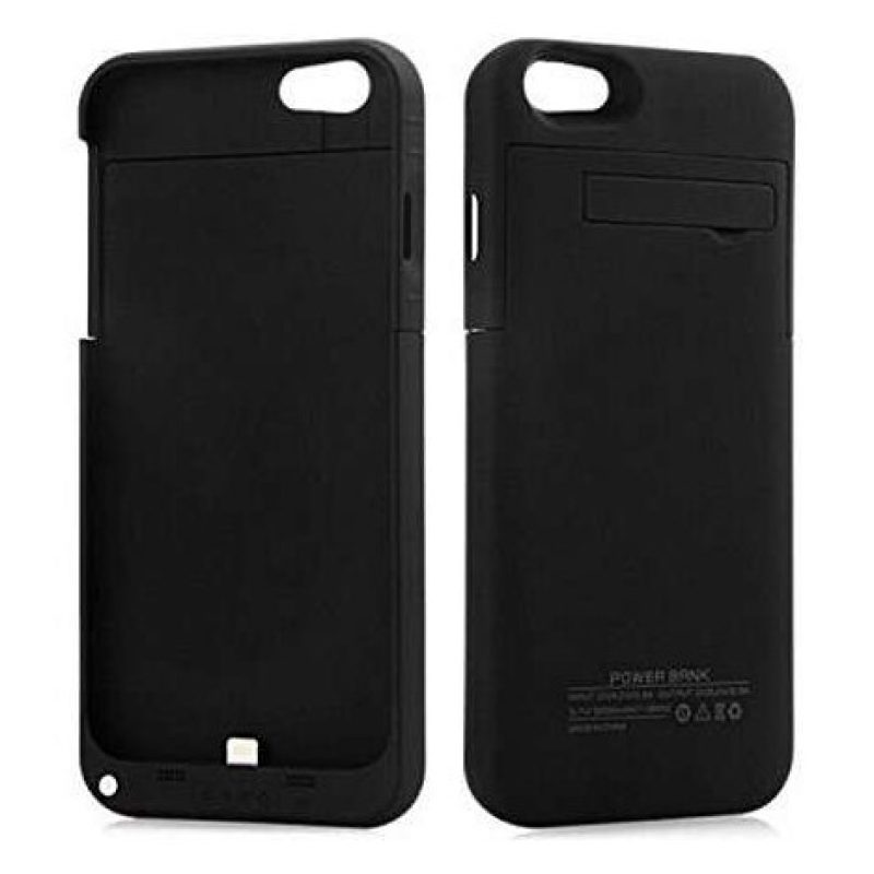 Cover Batteria 4800mAh per Apple iPhone 6 (4.7”) Batteria supplementare Power Bank con piedino estraibile - Nero o Bianca