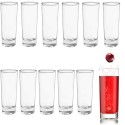 Set 12 Bicchierini Liquore Cicchetto Shot 6 cl Bar in vetro trasparente shottini