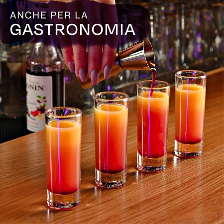 Set 12 Bicchierini Liquore Cicchetto Shot 6 cl Bar in vetro trasparente shottini