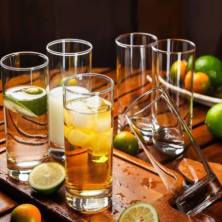Set 12 Bicchierini Liquore Cicchetto Shot 6 cl Bar in vetro trasparente shottini