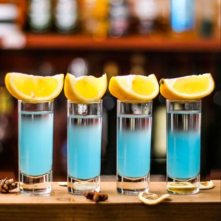 Set 12 Bicchierini Liquore Cicchetto Shot 6 cl Bar in vetro trasparente shottini