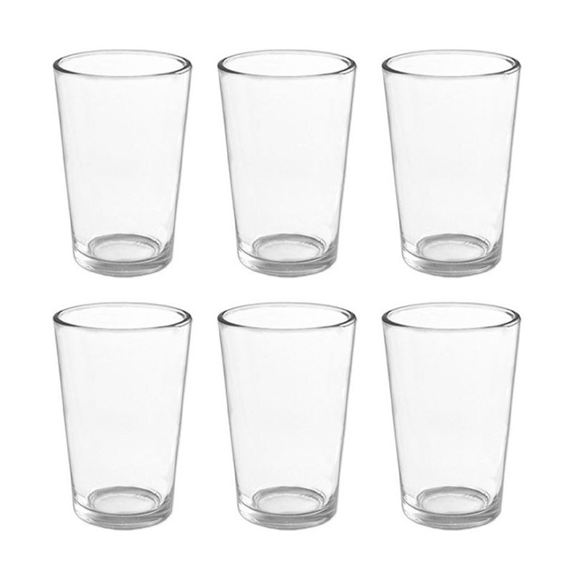 SET 6 BICCHIERI IN VETRO DA COCKTAIL DRINK ACQUA 170 ml BAR CASA TAVOLO BIBITA