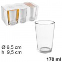 SET 6 BICCHIERI IN VETRO DA COCKTAIL DRINK ACQUA 170 ml BAR CASA TAVOLO BIBITA