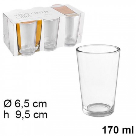 SET 6 BICCHIERI IN VETRO DA COCKTAIL DRINK ACQUA 170 ml BAR CASA TAVOLO BIBITA