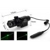 Laser fascio puntatore LED verde mira paintball caccia softair tiro mirino point