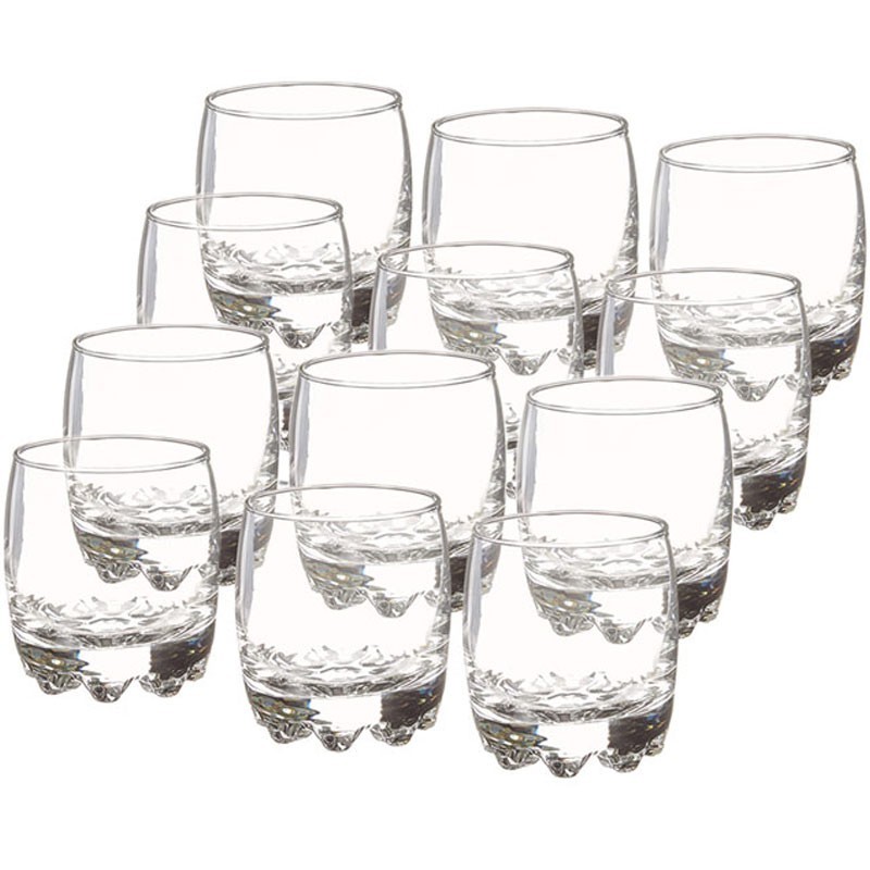 12 Bicchierini Vetro Liquore Bicchieri Amaro Bar Feste Party Rum Cicchetti 8 cl