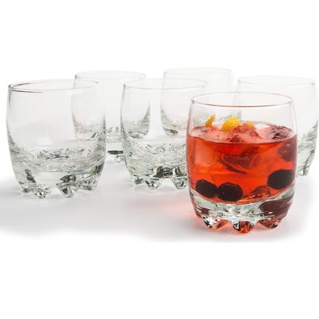 6 Bicchierini Vetro Da Liquore Bicchieri Amaro Bar Feste Party Rum Cicchetti 8cl