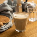 6 pz BICCHIERI TAZZINE PER CAFFÈ ESPRESSO IN VETRO TRASPARENTE 65ml Ginseng
