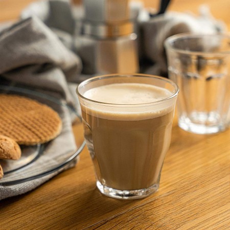 6 pz BICCHIERI TAZZINE PER CAFFÈ ESPRESSO IN VETRO TRASPARENTE 65ml Ginseng