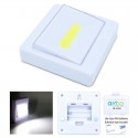 Luce led singolo di cortesia interruttore COB bianca a batterie AAA magnetica