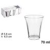 Hongu Set 6 Bicchieri Tazzine Bar caffè in vetro 7 cl Trasparente e...