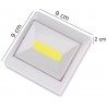 Luce led singolo di cortesia interruttore COB bianca a batterie AAA magnetica