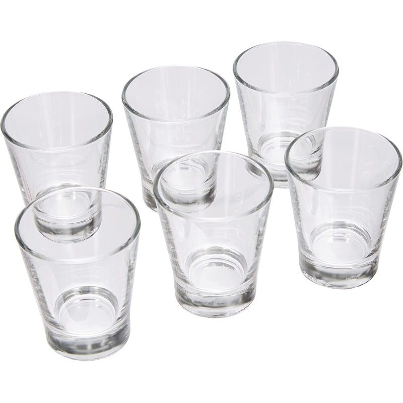 Hongu Bicchierini in vetro da liquore 6 pz bicchieri chupito shot a...