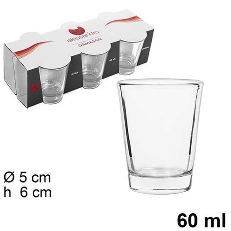Hongu Bicchierini in vetro da liquore 6 pz bicchieri chupito shot a...