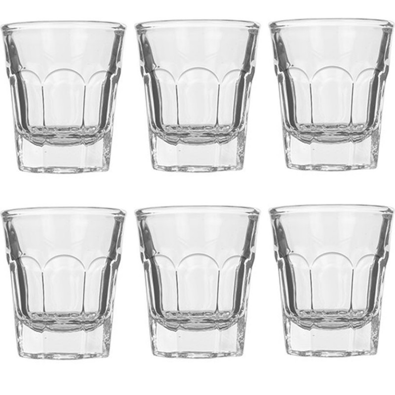 Bicchierini in vetro da liquore 6 pz bicchieri chupito shot amaro feste e bar