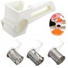 Grattugia da cucina portatile a mano manuale gratta formaggio 3 diverse lame