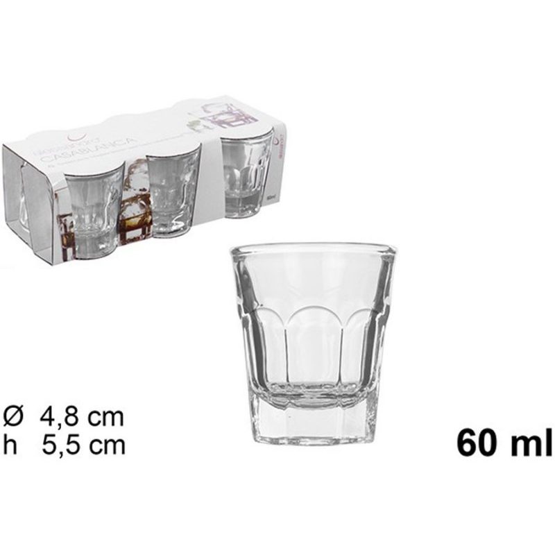 Bicchierini in vetro da liquore 6 pz bicchieri chupito shot amaro f...