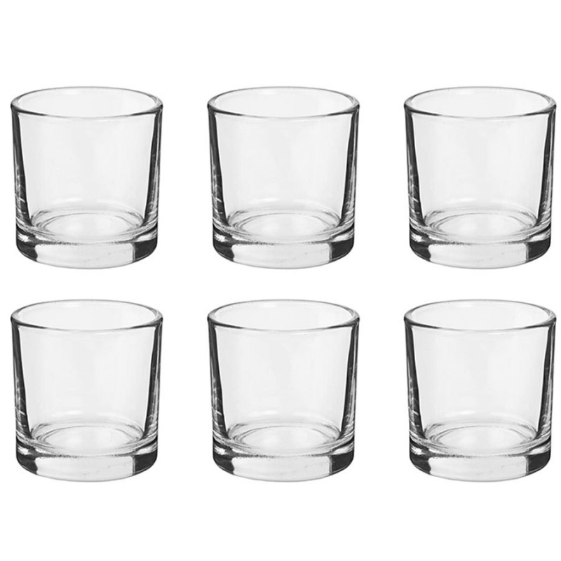 Bicchierini in vetro da liquore 6 pz bicchieri chupito shot amaro feste e bar