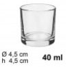 Bicchierini in vetro da liquore 6 pz bicchieri chupito shot amaro f...