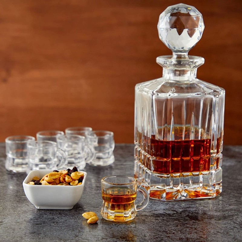 Bicchierini in vetro da liquore 6 pz bicchieri chupito shot amaro f...