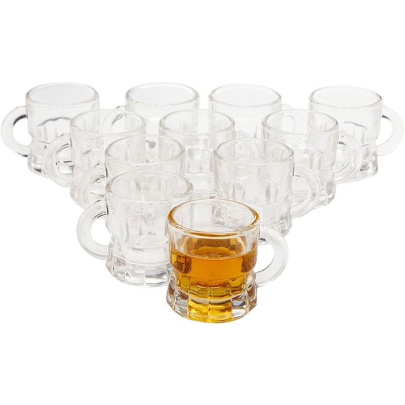 Bicchierini in vetro da liquore 12 pz bicchieri chupito shot amaro feste e bar 