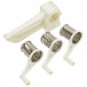 Grattugia da cucina portatile a mano manuale gratta formaggio 3 diverse lame