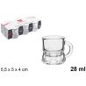 Bicchierini in vetro da liquore 6 pz bicchieri chupito shot amaro f...