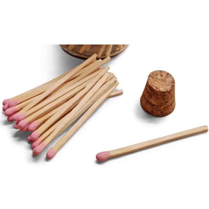 Poly Flame Fiammiferi in legno in bottiglia di vetro,2 confezioni d...