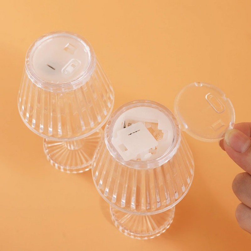 Hongu 3 MINI LAMPADA TAVOLO COMODINO DIAMANTE EFFETTO CRISTALLO LUC...